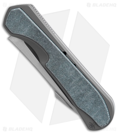Piratech Knives Slippy Tsunami Slip Joint Knife Gray Ti/Micarta (3" Satin)