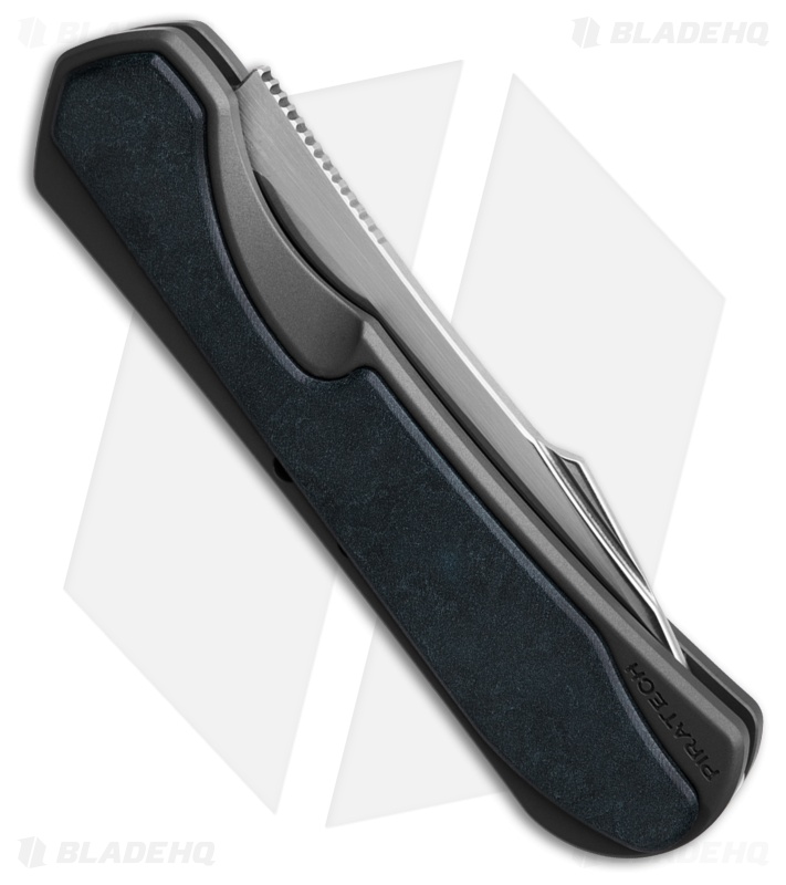 Piratech Knives Slippy Tsunami Slip Joint Knife Gray Ti/Richlite (3" Satin)