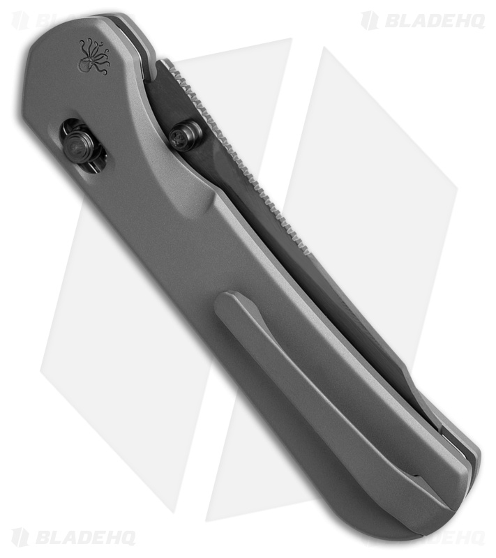 Piratech Tsunami Crossbar Lock Knife MagSnap Black Blast Ti (3.2" Mirror DLC )
