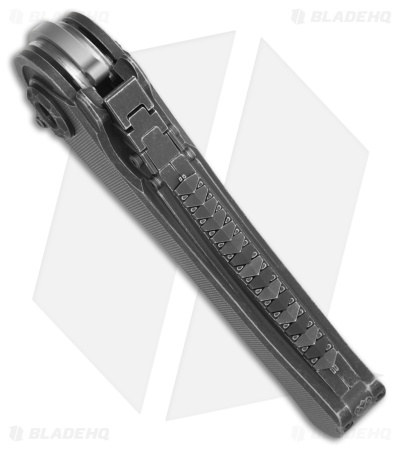 Poikilo Blade AL-Khem Flipper Knife Dark SW Ti (4.6" Dark SW)