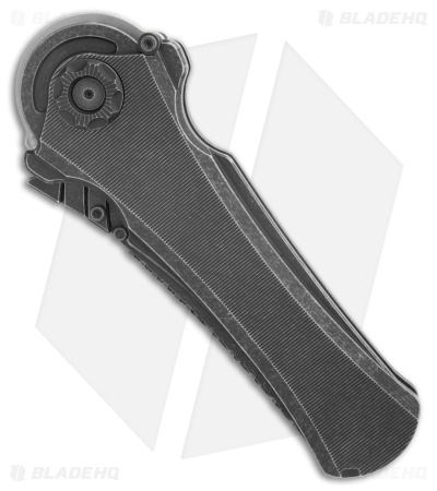 Poikilo Blade AL-Khem Flipper Knife Dark SW Ti (4.6" Dark SW)