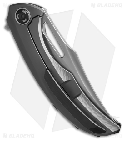 Poikilo Blade Armadillo S1 Frame Lock Knife Titanium (3.5" Pearlescent SW)