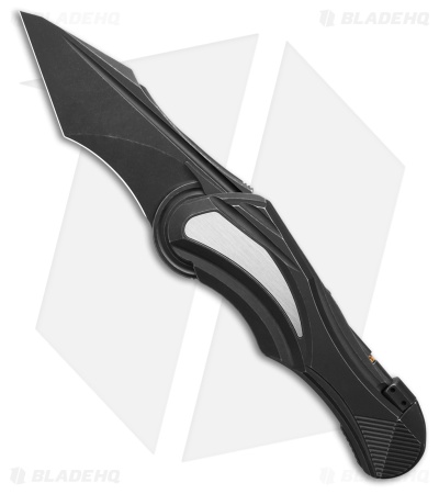 Poikilo Blade Carmen Press Lock Knife Dark SW Titanium (3.4" Dark Stonewash)