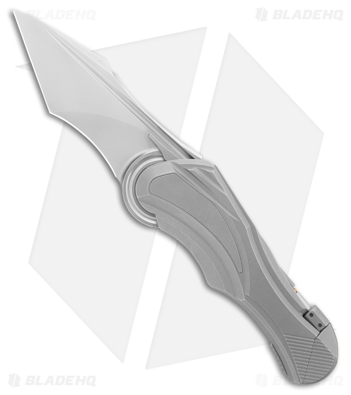 Poikilo Blade Carmen Press Lock Knife SW Titanium (3.4" Stonewash)