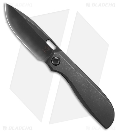 Poikilo Blade Gecko BS1 Frame Lock Knife Dark SW Titanium (3.25" Two-Tone)