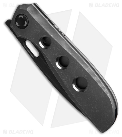 Poikilo Blade Gecko BS3 Frame Lock Knife DSW Titanium w/Holes  (3.25" Two-Tone)