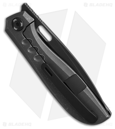 Poikilo Blade Gecko BS4 Frame Lock Knife DSW Titanium w/Holes  (3.25" Two-Tone)