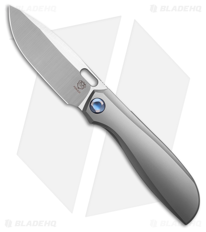 Poikilo Blade Gecko WS1 Frame Lock Knife Pearlescent SW Titanium  (3.25" Satin)