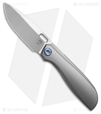 Poikilo Blade Gecko WS1 Frame Lock Knife Pearlescent SW Titanium  (3.25" Satin)