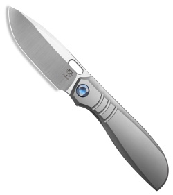 Poikilo Blade Gecko WS2 Frame Lock Knife Lined Titanium (3.25" Satin)
