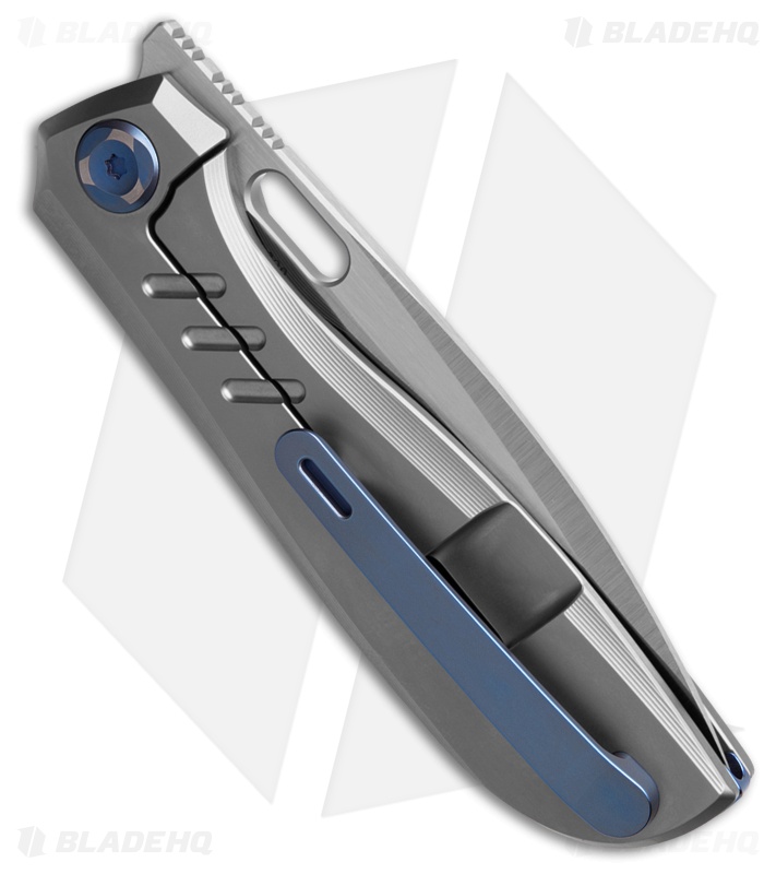 Poikilo Blade Gecko WS5 Frame Lock Knife Titanium (3.25" Satin)