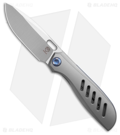 Poikilo Blade Gecko WS5 Frame Lock Knife Titanium (3.25" Satin)