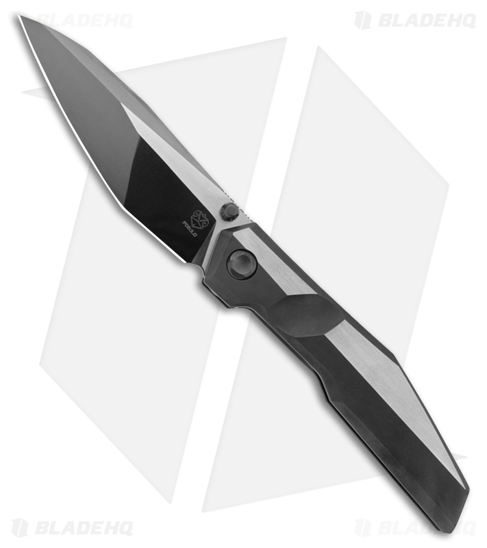 Poikilo Blade Komodo Knife Black Titanium Mirror/SW