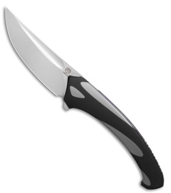 Poikilo Blade Orca Frame Lock Knife Black/Gray Titanium (3.6" Mirror SW)