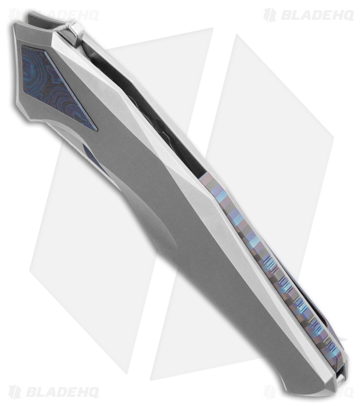 rhino様 Poikilo Blade Rhino Knife Pearlescent SW Titanium Mirror/SW