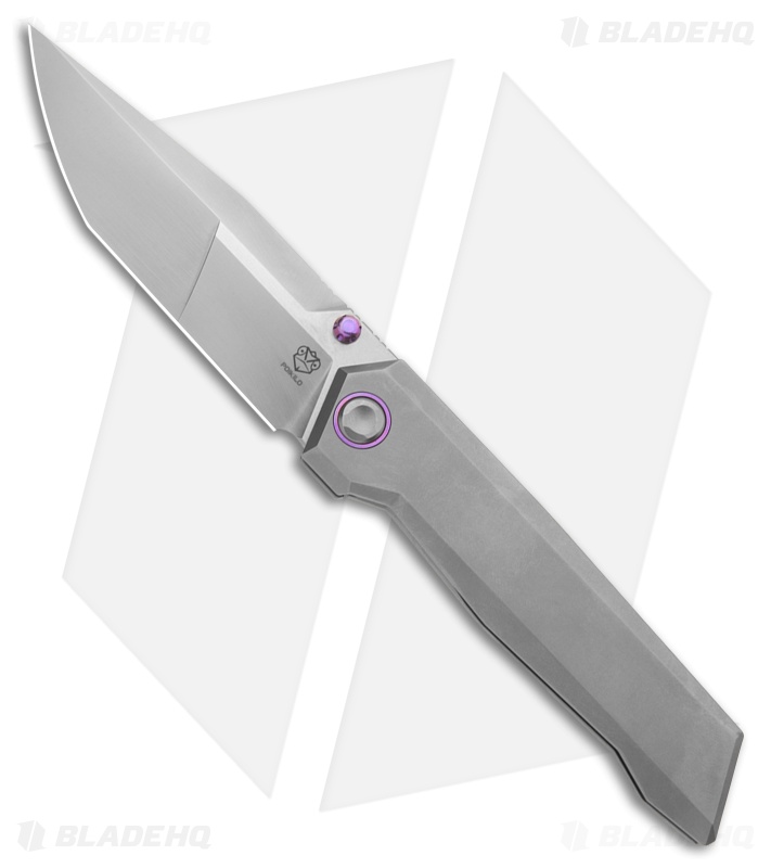 Poikilo Blade Salvator Frame Lock Knife Pearlescent SW Ti (3.9" Pearlescent SW)