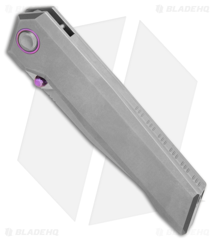 Poikilo Blade Salvator Frame Lock Knife Pearlescent SW Ti (3.9" Pearlescent SW)