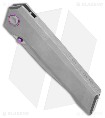 Poikilo Blade Salvator Frame Lock Knife Pearlescent SW Ti (3.9" Pearlescent SW)