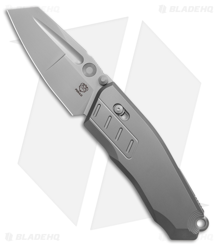 Poikilo Blade Task Vader Crossbar Lock Knife Titanium (3.9" Pearlescent SW)