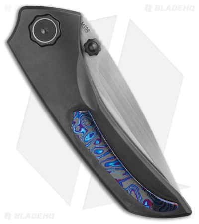 Poikilo Blade Tuna Liner Lock Knife DLC Titanium (3.4" Satin)