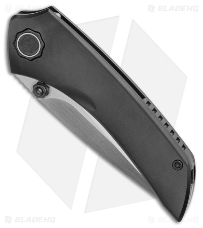 Poikilo Blade Tuna Liner Lock Knife DLC Titanium (3.4" Satin)