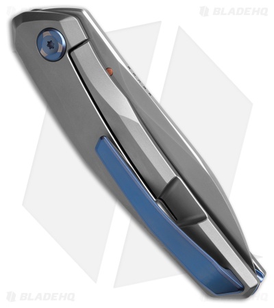 Poikilo Blade VK-ZEN S1 Frame Lock Knife Titanium/Blue Hardware (3.1" PSW)