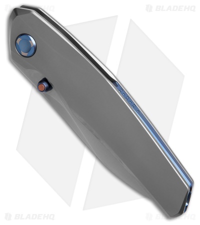 Poikilo Blade VK-ZEN S1 Frame Lock Knife Titanium/Blue Hardware (3.1" PSW)