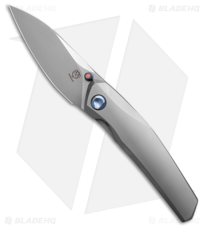 Poikilo Blade VK-ZEN S1 Frame Lock Knife Titanium/Blue Hardware (3.1" PSW)