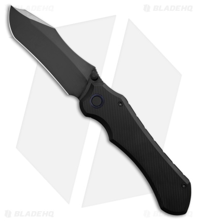 REMETTE Cathedral Frame Lock Knife DLC Ti/Timascus Clip (3.5" Mirror DLC S90V)