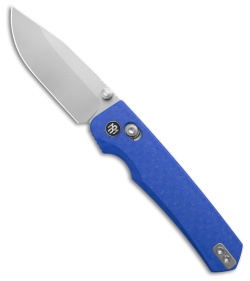 REMETTE RT-Aurora Crossbar Lock Knife Blue Raindrop G-10 (3" Sandblast)