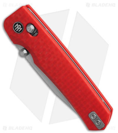 REMETTE RT-Aurora Crossbar Lock Knife Red Raindrop G-10 (3" Sandblast)