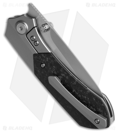 REMETTE RT-Meteor Button Frame Lock Knife Titanium + Carbon Fiber (3.25" Satin)