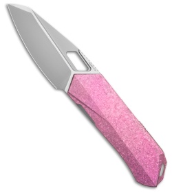 REMETTE RT-Woodpecker Liner Lock Knife Pink Titanium (3" Pearlescent)