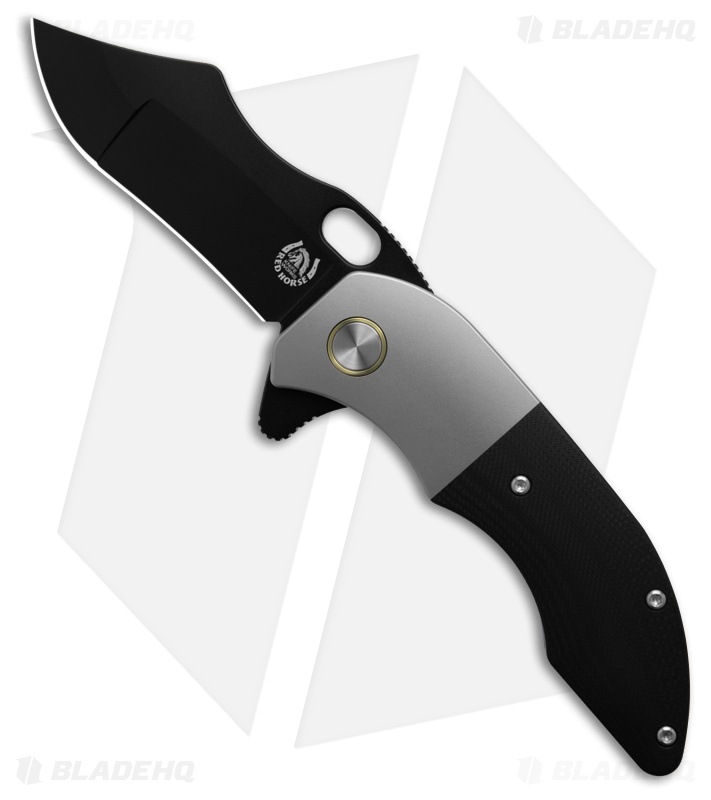 Red Horse Knife Works War Pig Knife Ti/ Black G-10 (Black)