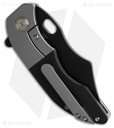 Red Horse Knife Works War Pig Frame Lock Knife Ti/Black G-10 (3" Black)