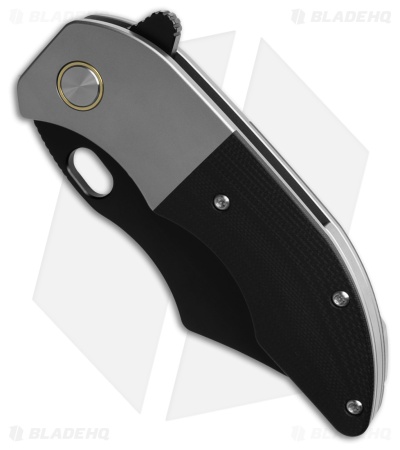 Red Horse Knife Works War Pig Frame Lock Knife Ti/Black G-10 (3" Black)