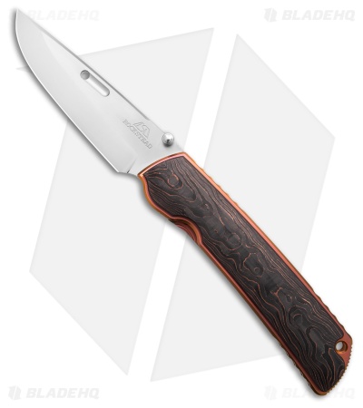 Rockstead HIGO II X-FCF-ZDP Liner Lock Knife Rose Gold Carbon Fiber(3.5" Mirror)