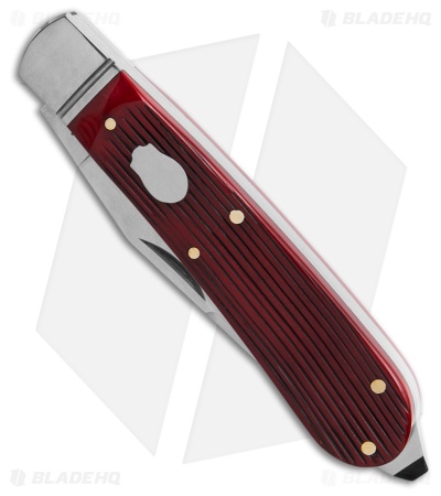 RoseCraft Blades Appalachian Jack Knife Red Barnboard Jigged Bone (3.3" Satin)