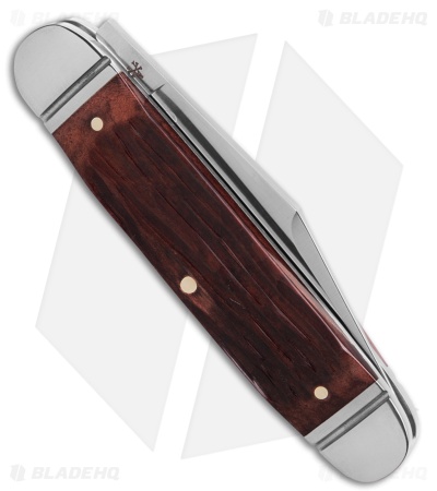 RoseCraft Blades Birchfield Camp Jack Knife Brown Jigged Bone (2.9" Satin)