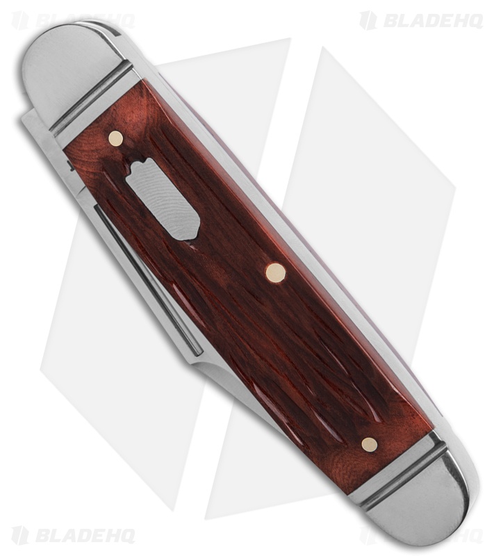 RoseCraft Blades Birchfield Camp Jack Knife Brown Jigged Bone (2.9" Satin)