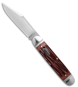 RoseCraft Blades Birchfield Camp Jack Knife Brown Jigged Bone (2.9" Satin)