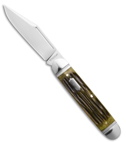 RoseCraft Blades Birchfield Camp Jack Knife Green Jigged Bone (2.9" Satin)