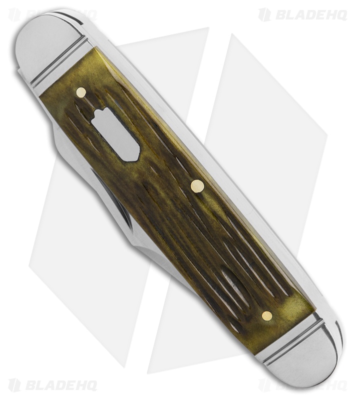 RoseCraft Blades Briarpatch Jack Pocket Knife Vintage Jigged Bone (3.2" Satin)