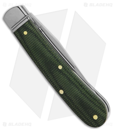 RoseCraft Blades Buffalo River Jack Knife Green Micarta (2.9" Satin)