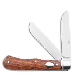 RoseCraft Blades Cockleburr Creek Trapper Knife Rosewood (3.25" Satin)