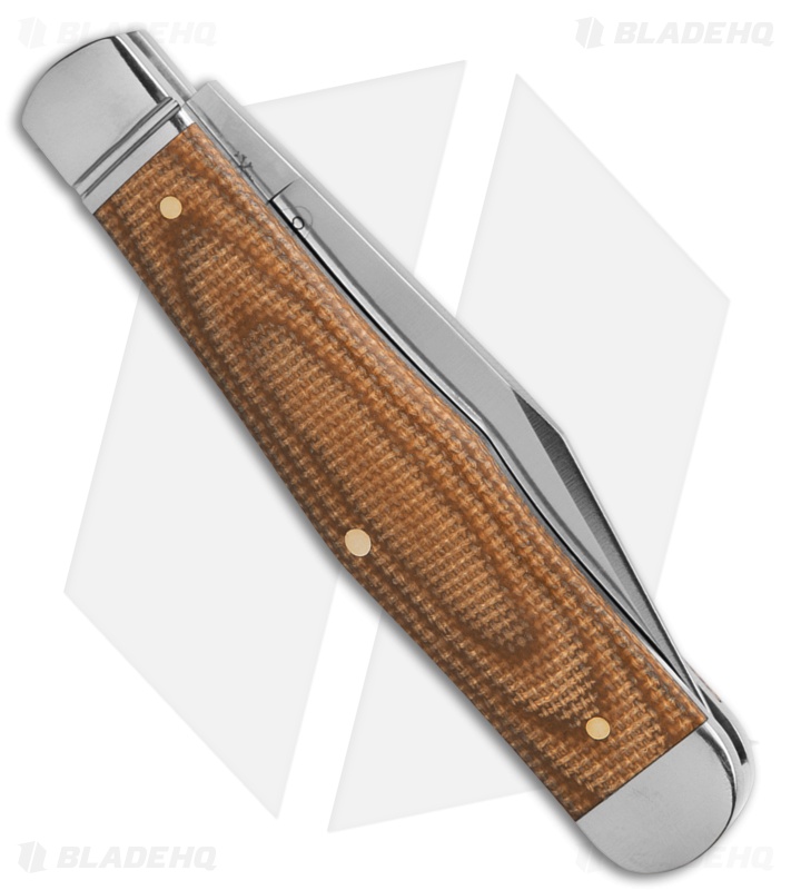 RoseCraft Blades Cumberland River Coke Bottle Knife Brown Micarta (3" Satin)