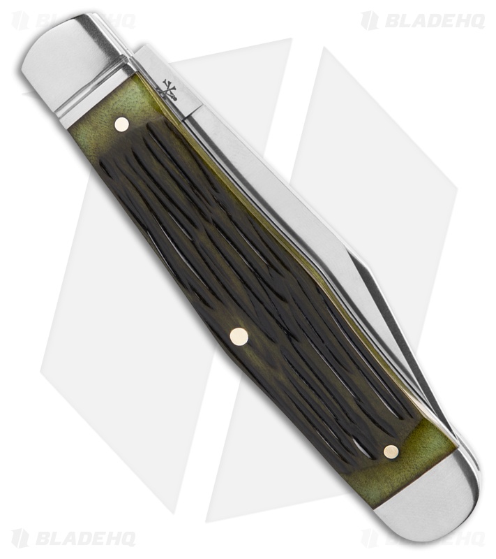 RoseCraft Blades Cumberland River Coke Bottle Knife Jigged Bone (3" Satin)