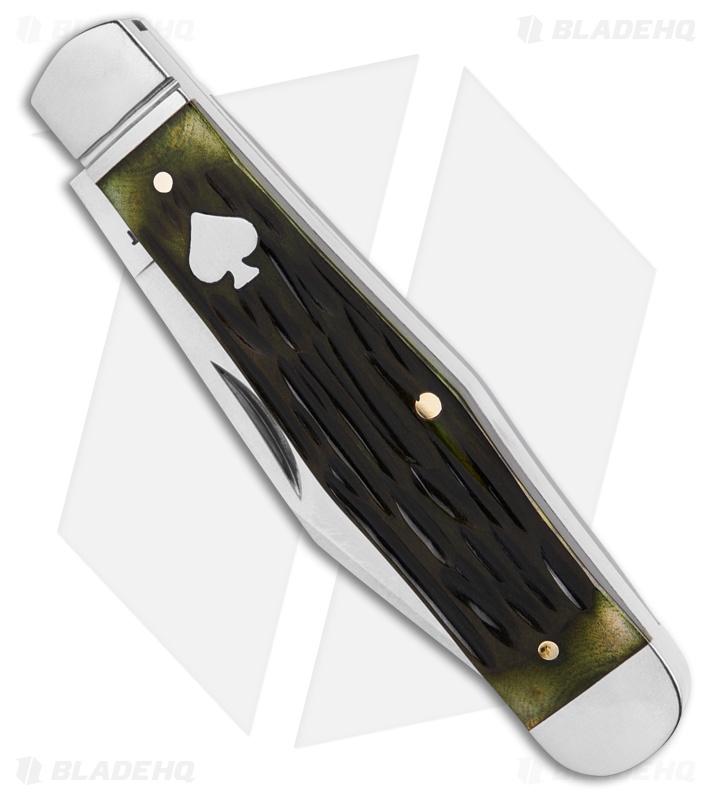 RoseCraft Blades Cumberland River Coke Bottle Knife Jigged Bone (3" Satin)