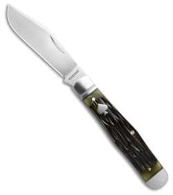 RoseCraft Blades Cumberland River Coke Bottle Knife Jigged Bone (3" Satin)