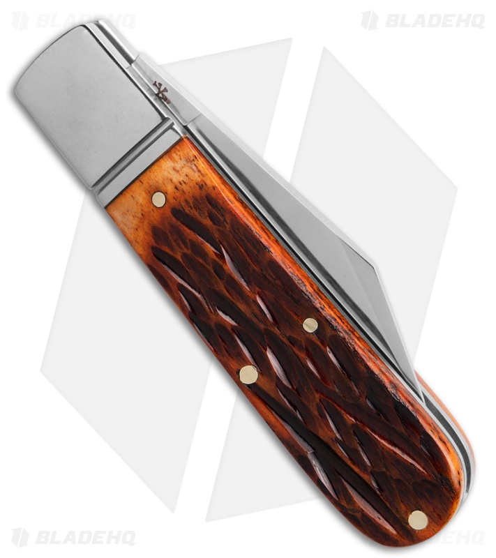 RoseCraft Blades Loosahatchie Jack Pocket Knife Dapper Jigged Bone (2.9" Satin)